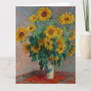 Bouquet of Sunflowers by Claude Monet Card