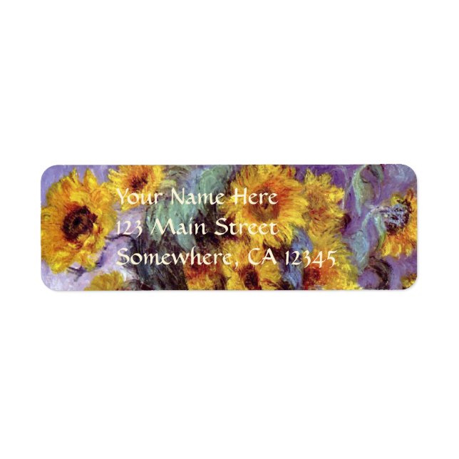 Bouquet of Sunflowers by Claude Monet, Vintage Art (Front)