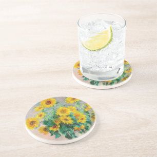 Bouquet of Sunflowers Claude Monet   Coaster
