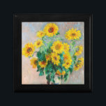 Bouquet of Sunflowers Claude Monet  Gift Box<br><div class="desc">Bouquet of Sunflowers. Claude Monet. 1881. Reproduction of famous works of art  images in the public domain.</div>