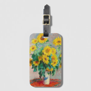 Bouquet of Sunflowers Claude Monet    Luggage Tag