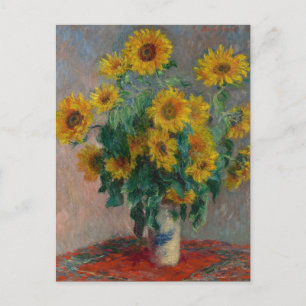 Bouquet of Sunflowers   Claude Monet Postcard