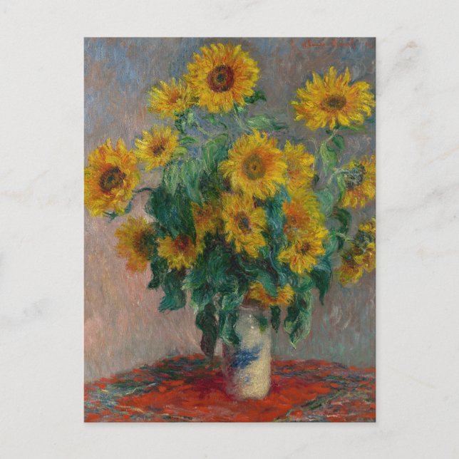 Bouquet of Sunflowers | Claude Monet Postcard (Front)