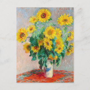 Bouquet of Sunflowers Claude Monet    Postcard