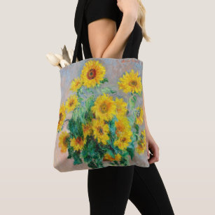 Bouquet of Sunflowers Claude Monet     Tote Bag