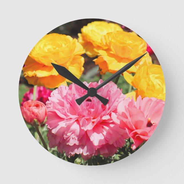 Bouquet of Sunshine  Round Clock (Front)