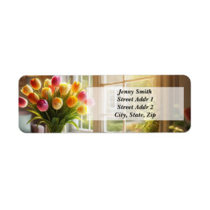 Bouquet of Tulips by the window