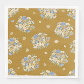 Bouquet of wild flowers napkin