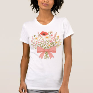 Bouquet of wild flowers png|Wild Flower Coquette T-Shirt