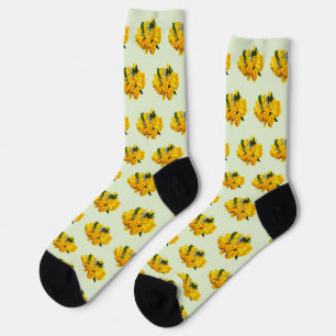 Bouquet of Yellow Roses and Baby’s Breath Socks