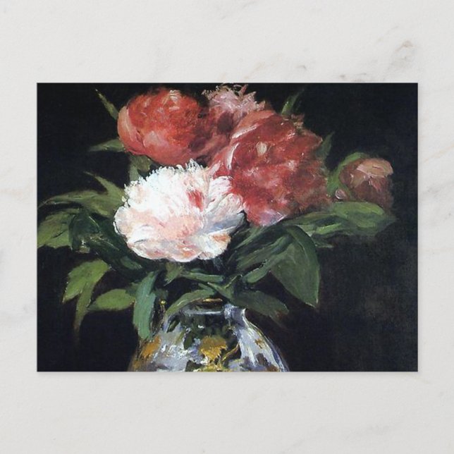 Bouquet romantique de carte postale Rose (Devant)