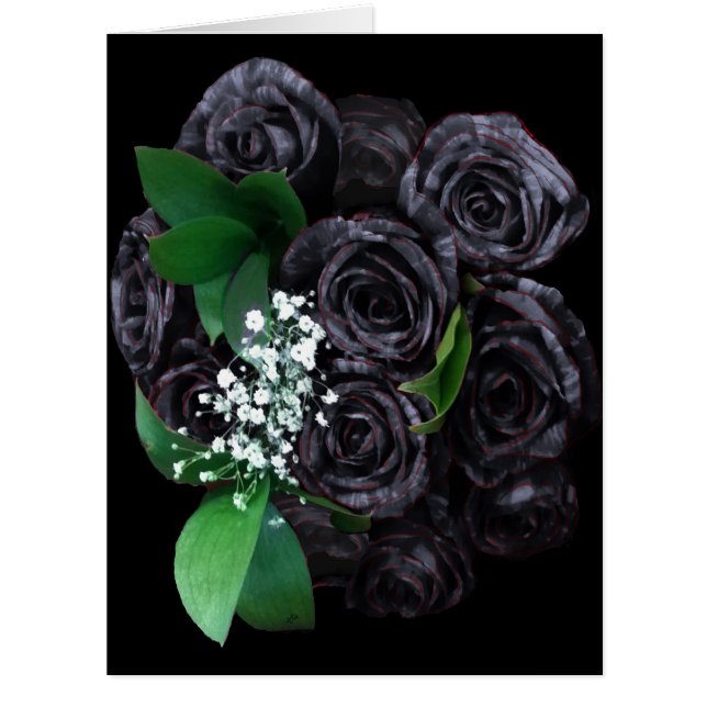 BOUQUET ROSE NOIR (Devant)