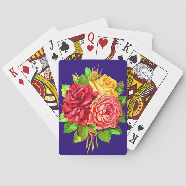 Bouquet Rose Playing Cards (Back)