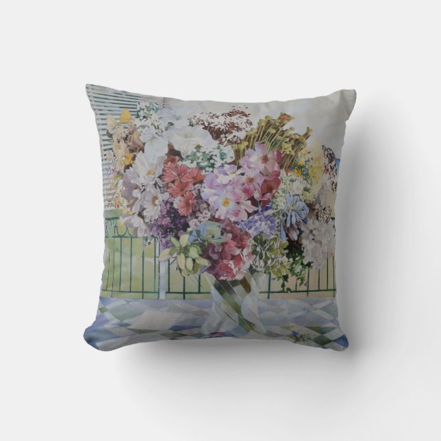 Bouquet Throw Pillow (Front)