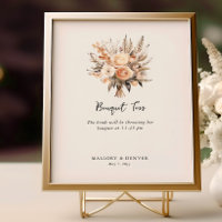 Bouquet Toss Neutral Wedding Reception Information