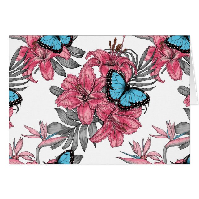 Bouquet tropical (Devant horizontal)