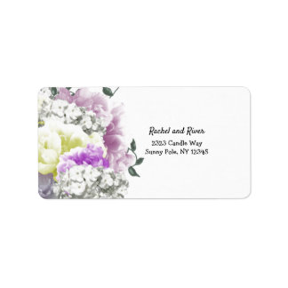 Bouquet Variety Floral Address Label