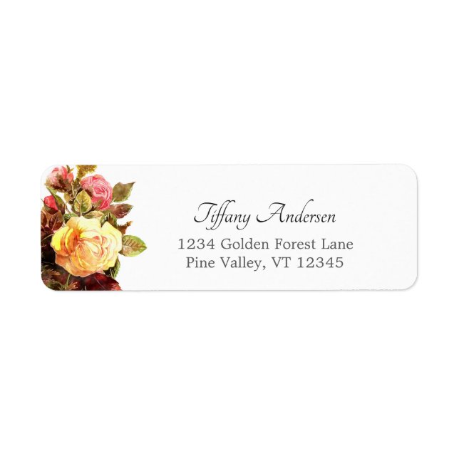 Bouquet végétal vintage Rose (Devant)