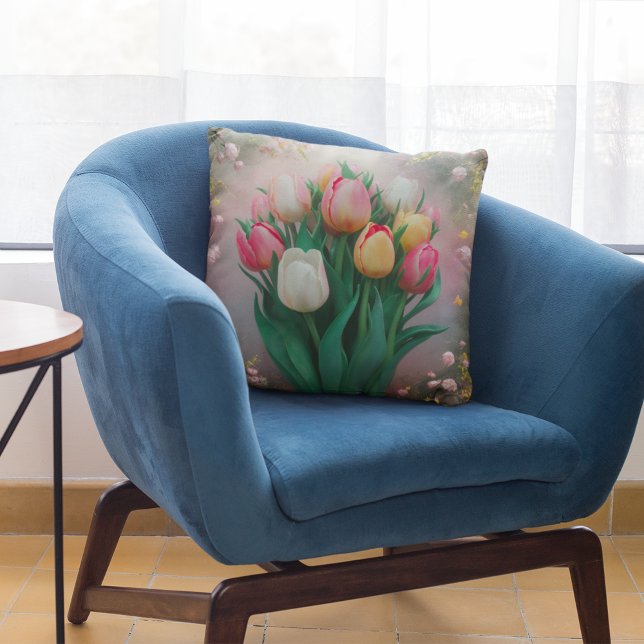 Bouquet vintage Tulip Lève oreiller (Créateur téléchargé)