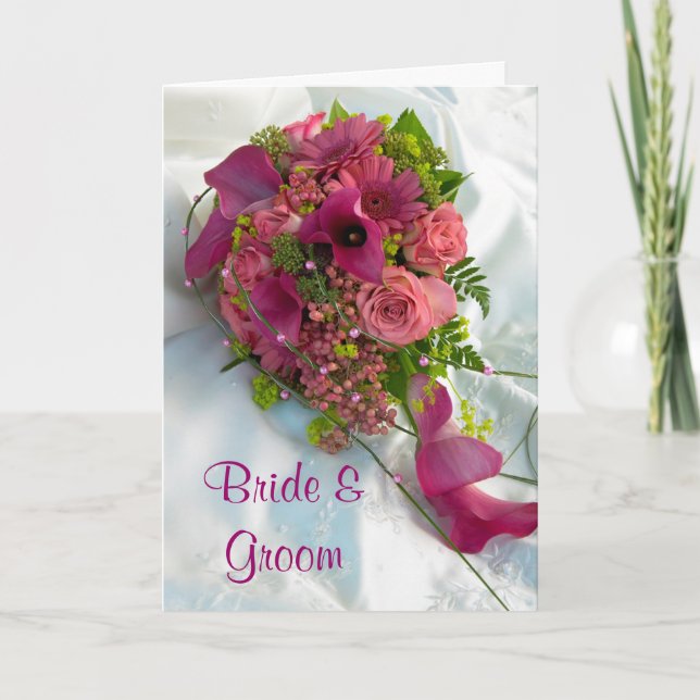 Bouquet Wedding Invitation Card (Front)