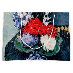 Bouquet with Little Delft, Paul Cezanne Large Gift Bag