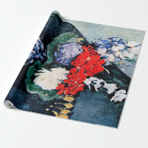 Bouquet with Little Delft, Paul Cezanne Wrapping Paper