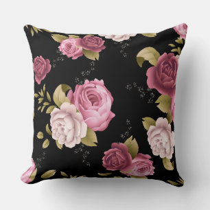 Bouquets of Roses 3 Throw Pillow