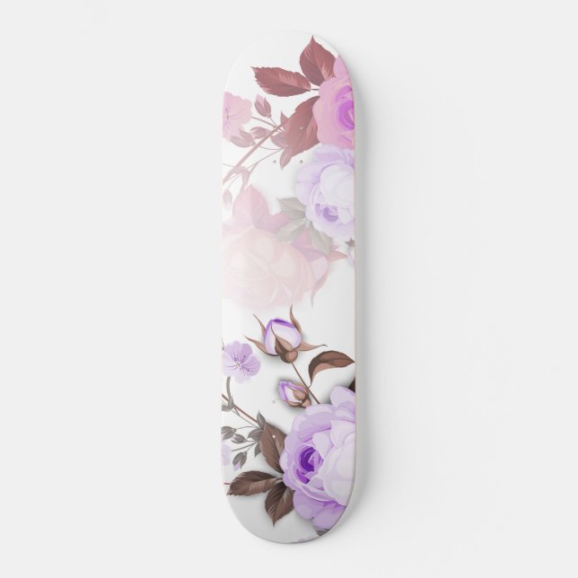 Bouquets of Roses 5 Skateboard (Front)