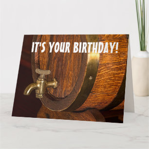 BOURBON BARREL BIRTHDAY BIG CARD