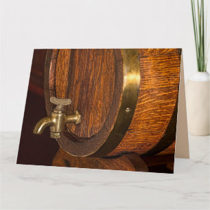 BOURBON BARREL CARTE DE SALUT D'ANNIVERSAIRE