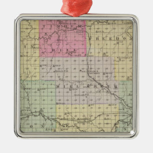 Bourbon County, Kansas Metal Ornament