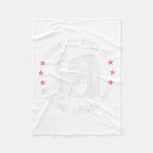 Bourbon Goes In Wisdom Comes Out Monkey Whiskey (o Fleece Blanket