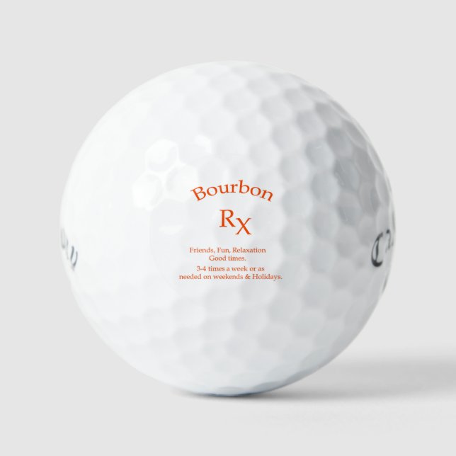 Bourbon lovers golf balls (Front)