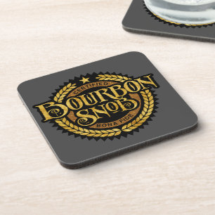 Bourbon Snob - funny whiskey drinker Coaster
