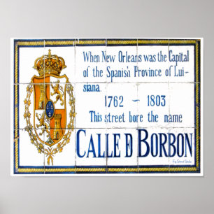 Bourbon St. Tiles poster