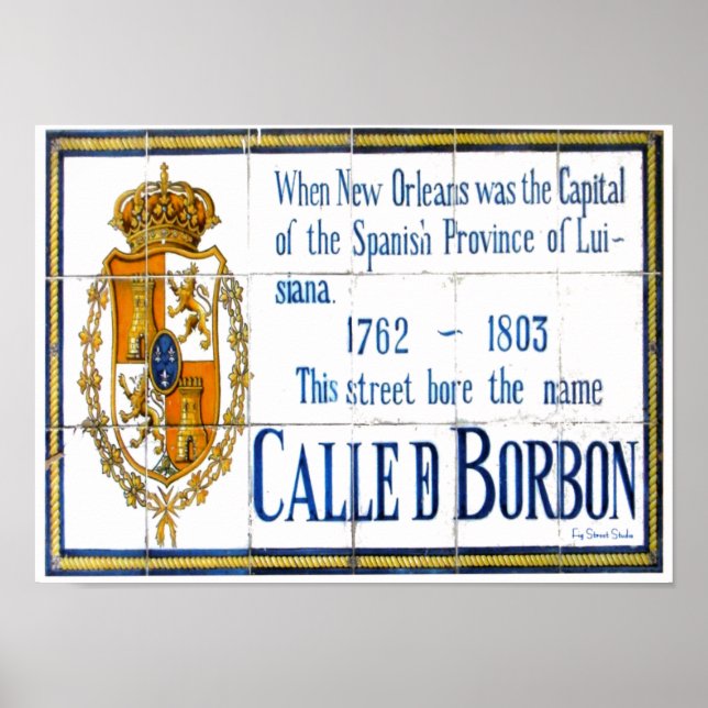 Bourbon St. Tiles poster (Front)