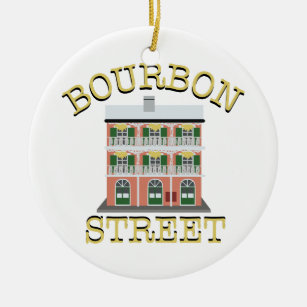 Bourbon Street Ceramic Ornament
