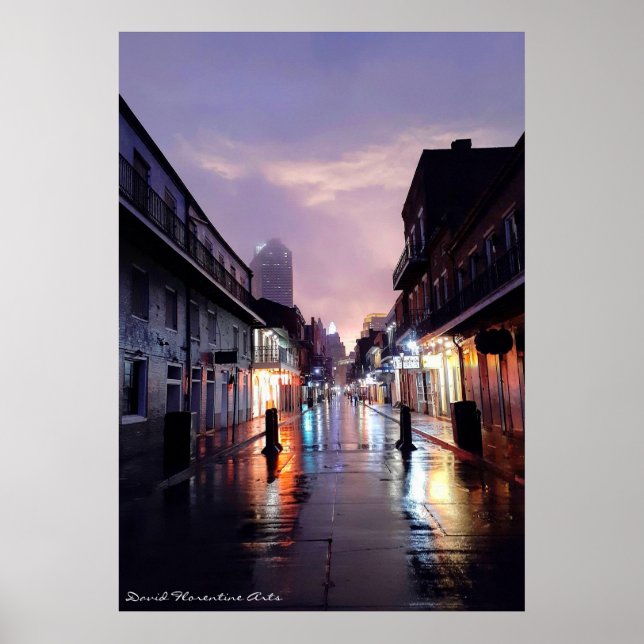 Bourbon Street, Eye Of Hurricane Zeta Poster (Front)