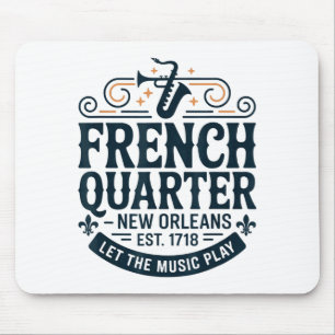 Bourbon Street French Quarter New Orleans Mardi Gr Mouse Pad