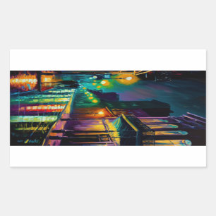 Bourbon Street New Orleans Laptop/Refrigerator Sticker