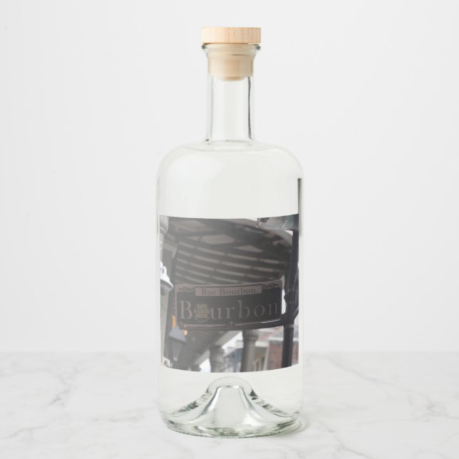 Bourbon Street Sign Bottle Label (Front)