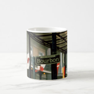 Bourbon Street Sign in New Orleans Coffee Mug
