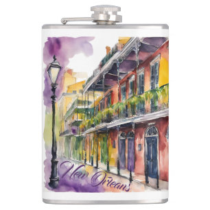 Bourbon Street Souvenier Hip Flask