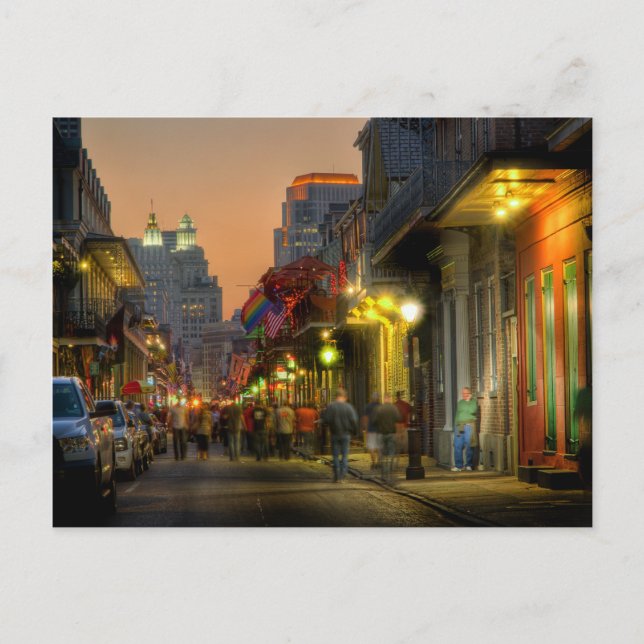 Bourbon Street Sunset Postcard (Front)
