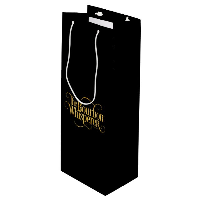 Bourbon Whisperer Wine Gift Bag (Front Angled)