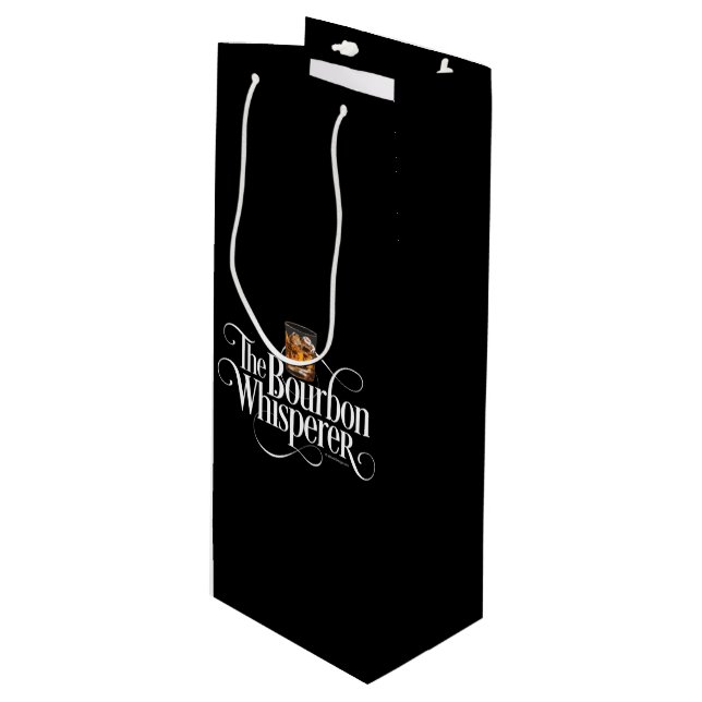 Bourbon Whisperer Wine Gift Bag (Front Angled)