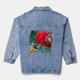 Bourdon avec poppy rouge floral moderne