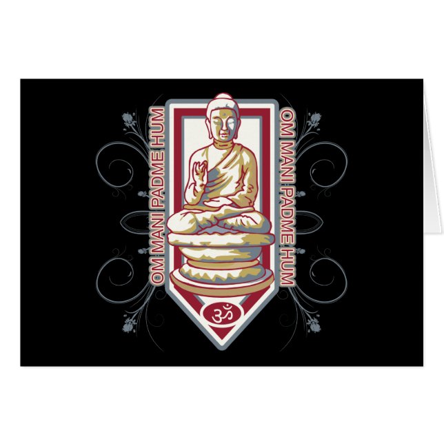 Bourdonnement de Bouddha OM Mani Padma (Devant horizontal)
