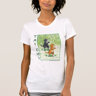 Bourgeon de chats de Chi de Tai et T-shirt éléga