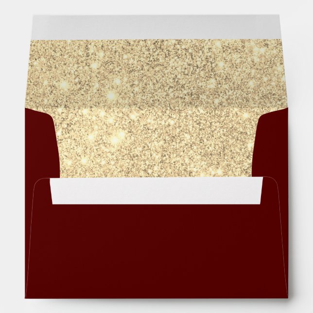 Bourgogne avec Enveloppe en Parties scintillant Fa (Dos (Bas))